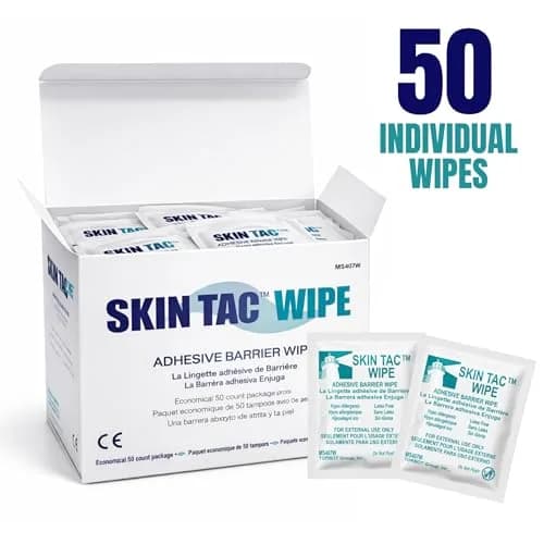 Torbot Skin Tac Adhesive Barrier Wipes 50 Count | Latex-Free, Hypoallergenic, Liquid Form for Sensitive Skin thumbnail 3