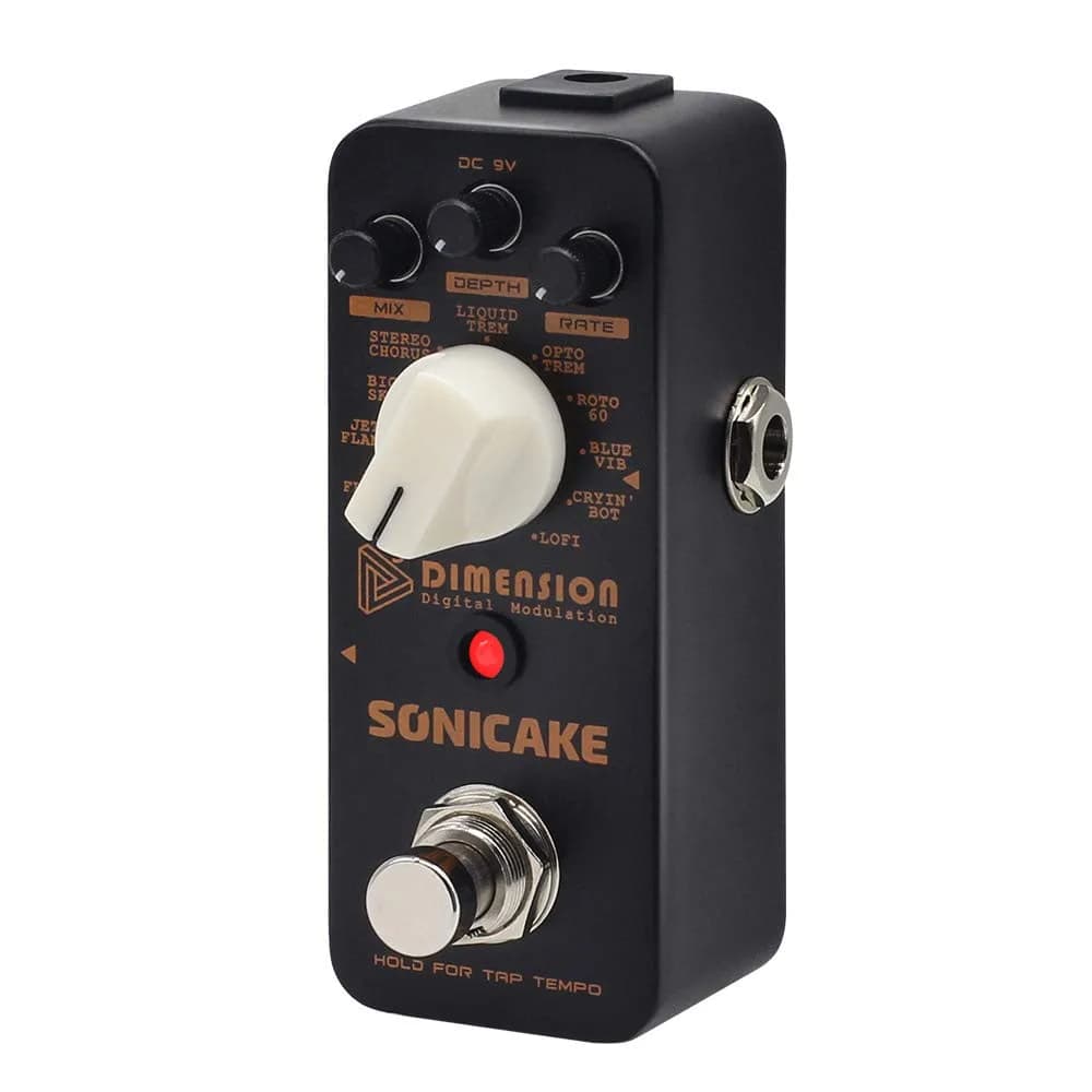 SONICAKE 5th Dimension Modulation Guitar Pedal 11 Modes | Multi-Effects Processor with Tap Tempo