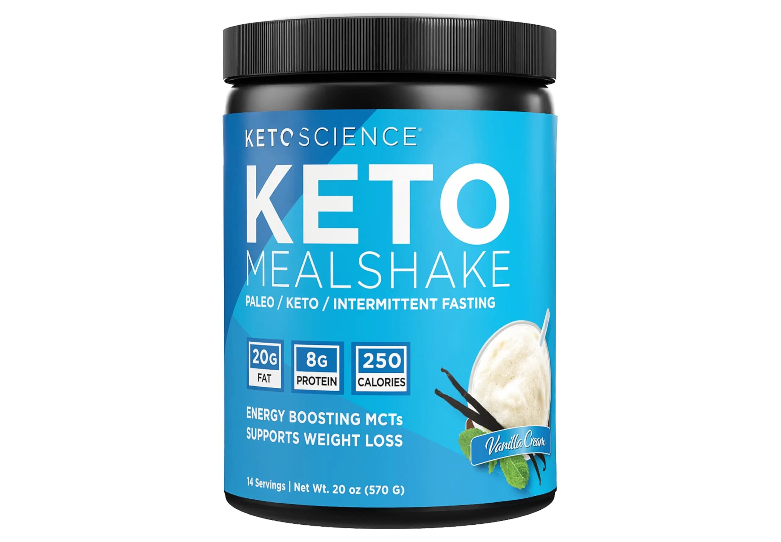 Keto Science Ketogenic Meal Shake Vanilla 20.83oz | Supports Weight Loss & Keto Goals