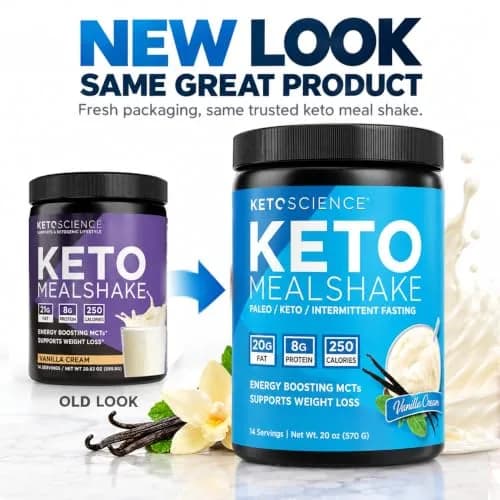 Keto Science Ketogenic Meal Shake Vanilla 20.83oz | Supports Weight Loss & Keto Goals thumbnail 2