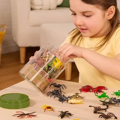 Terra by Battat Insect World Bug Toys, 60 Mini Figures in Tube, Insects (60-Piece Set) thumbnail 2