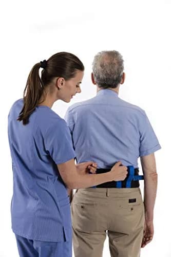 NYOrtho Transfer Gait Belt with 6 Heavy Handles (25 Pack) | Adjustable 28-55" Waist, Blue thumbnail 6