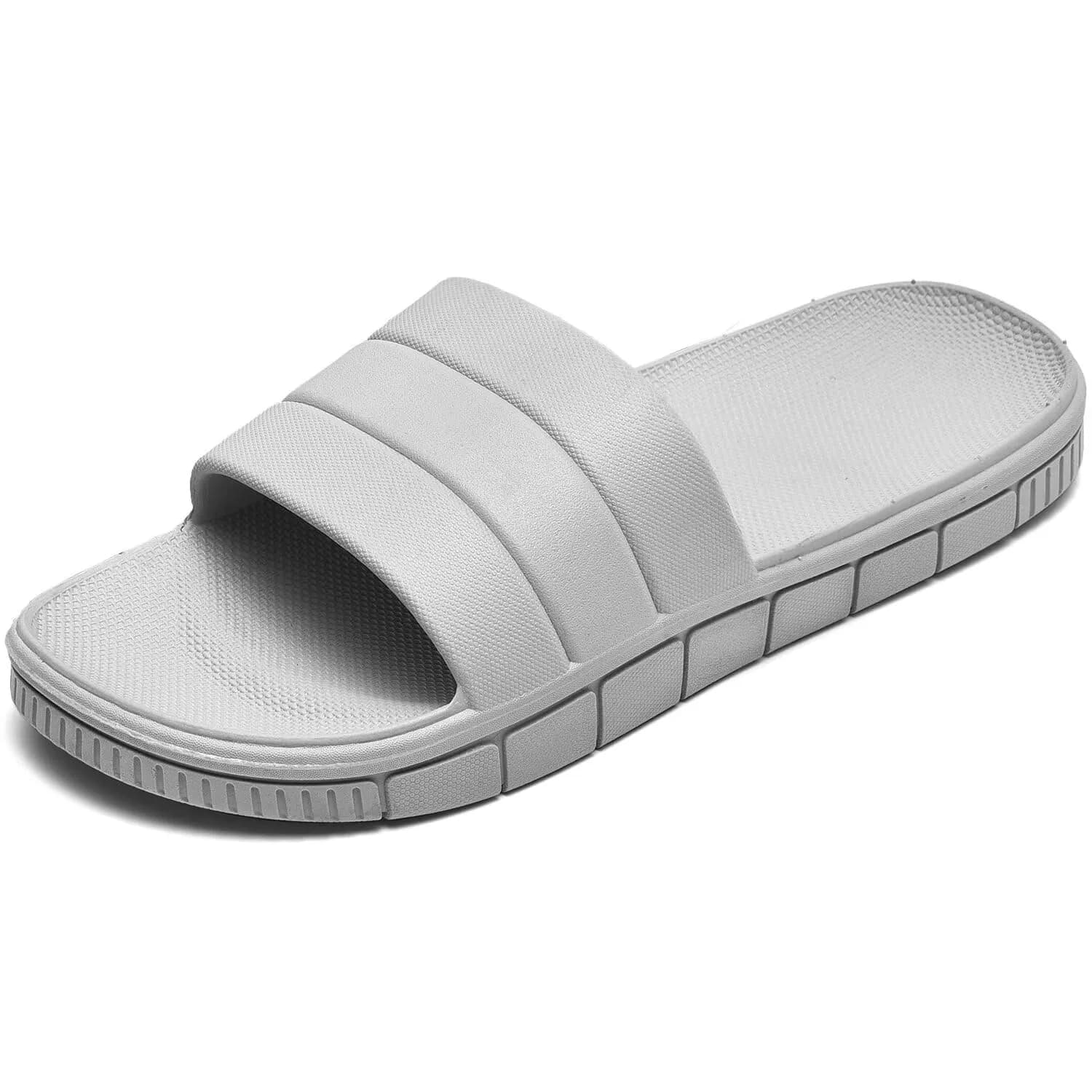 clootess Shower Slide Shoes for Men and Women Home Sandal 40.41 | Non-Slip Indoor Bath Slipper Grey - main product image