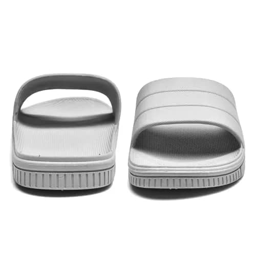 clootess Shower Slide Shoes for Men and Women Home Sandal 40.41 | Non-Slip Indoor Bath Slipper Grey thumbnail 7