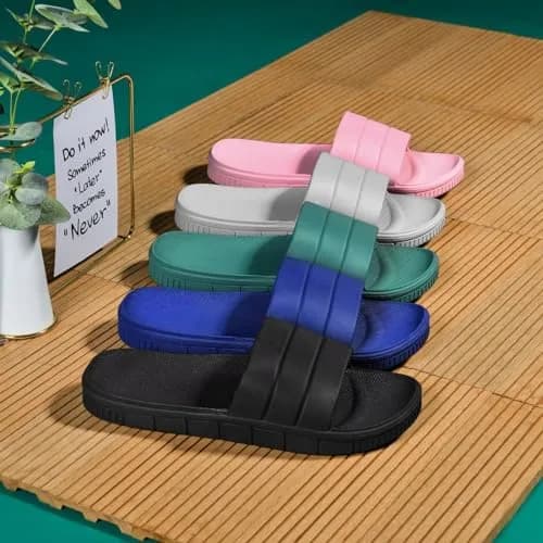clootess Shower Slide Shoes for Men and Women Home Sandal 40.41 | Non-Slip Indoor Bath Slipper Grey thumbnail 8