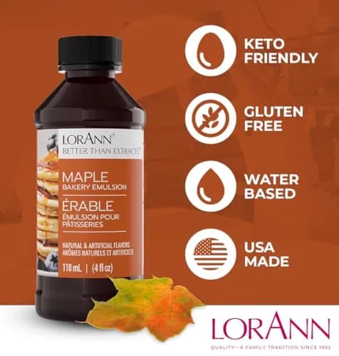 LorAnn Oils Maple Bakery Emulsion & Flavoring 4 Fl Oz | Gluten-Free, Keto-Friendly, USA Made thumbnail 4