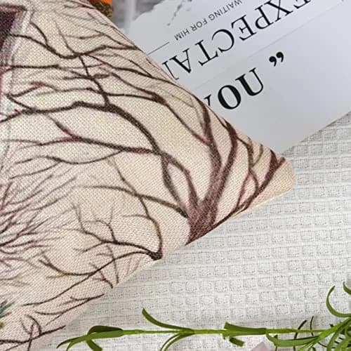 Hlonon Christmas Pillow Covers 18 x 18 Inches Set of 4 | Xmas Series Zippered Square Pillowcase thumbnail 3