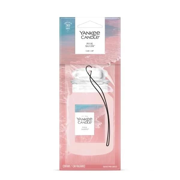 Yankee Candle Pink Sands Paper Car Jar Air Freshener, Pack of 6 | Long-Lasting Car Fragrance thumbnail 3
