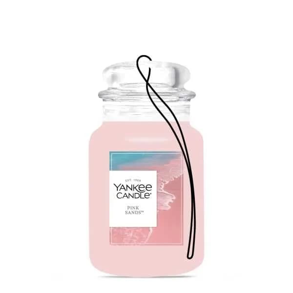 Yankee Candle Pink Sands Paper Car Jar Air Freshener, Pack of 6 | Long-Lasting Car Fragrance thumbnail 4