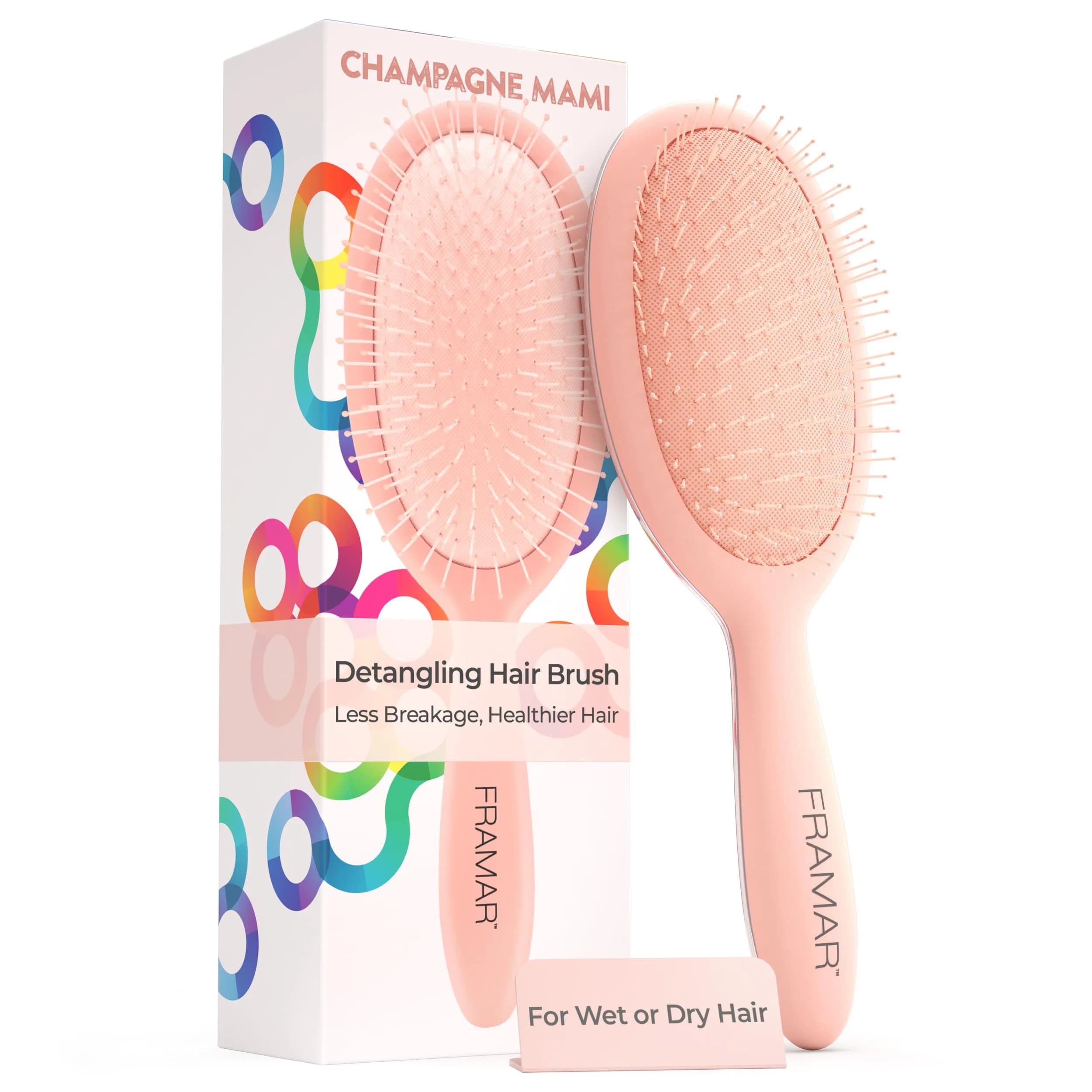 FRAMAR Detangling Hair Brush for All Hair Types | Gentle & Time-Saving (70-120 chars) - main product image