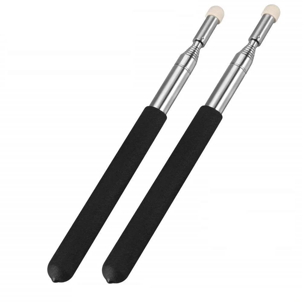 SANDAO Telescopic Teachers Pointer 2-Pack | Professional Extendable Retractable Handheld Presenter for Classroom Whiteboards