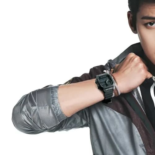 PASOY Men's Digital Sport Watch 43mm (1.7 inch) Dual Time Stopwatch Countdown | 50M Water Resistant Sport Watch thumbnail 5
