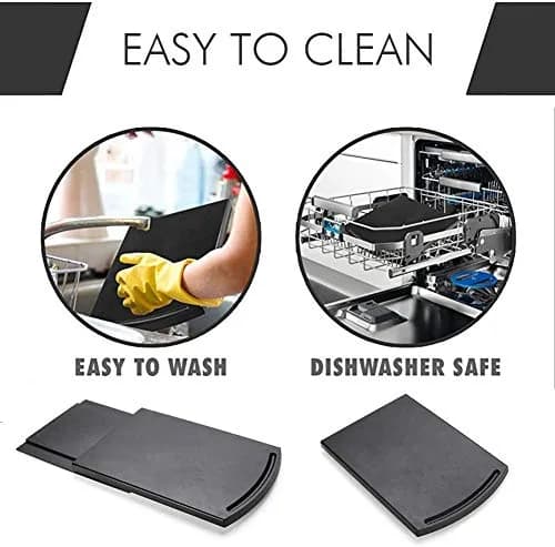 Ihomepark Sliding Tray for Coffee Maker, Countertop Appliance Slider Mat 22.9cm (9") | Effortless Kitchen Organization thumbnail 2