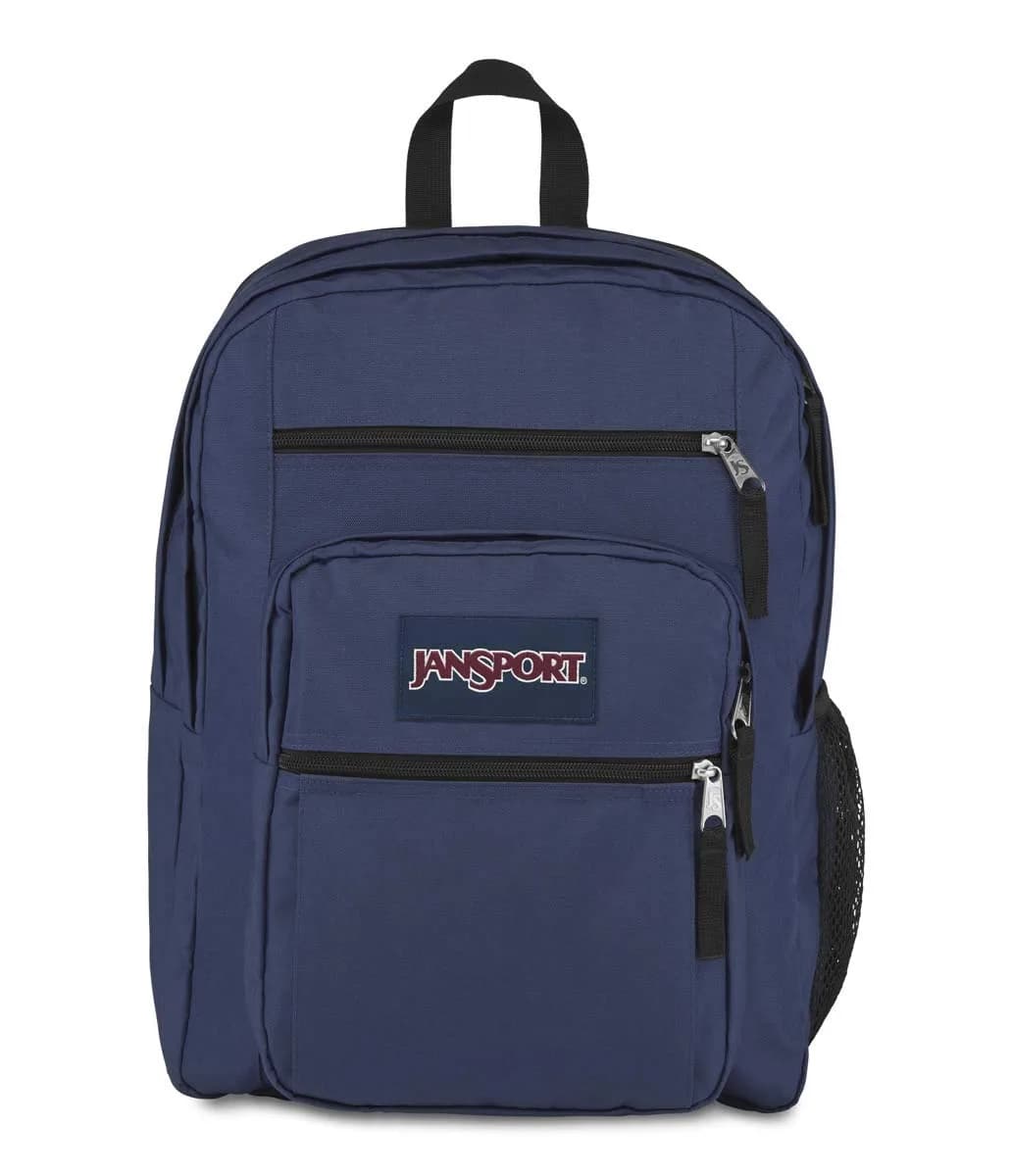 JanSport Big Student Backpack Navy - 34L (1.2 cu ft) | Durable Polyester with 15” Laptop Sleeve & Lifetime Warranty