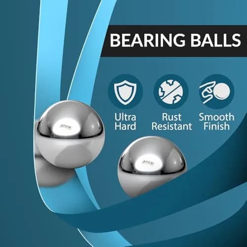 PGN Bearings 5/8" Chrome Steel Bearing Balls G25 (100 Pcs, 15.875mm) | Precision Grade 25 Balls thumbnail 2