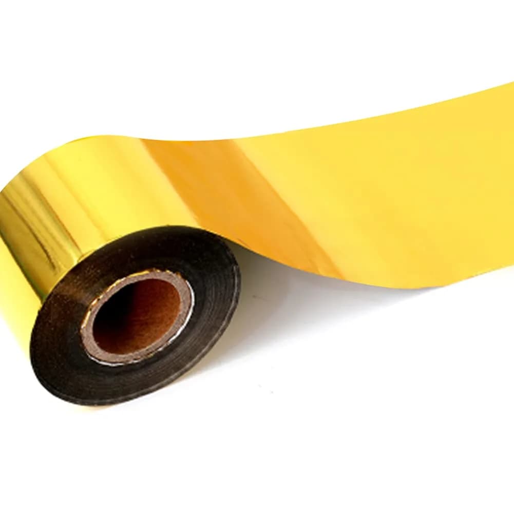 TOAUTO Gold Hot Foil Stamping Paper 4cm (1.5") x 400ft | Professional Grade Heat Transfer Foil for Leather & PU - main product image