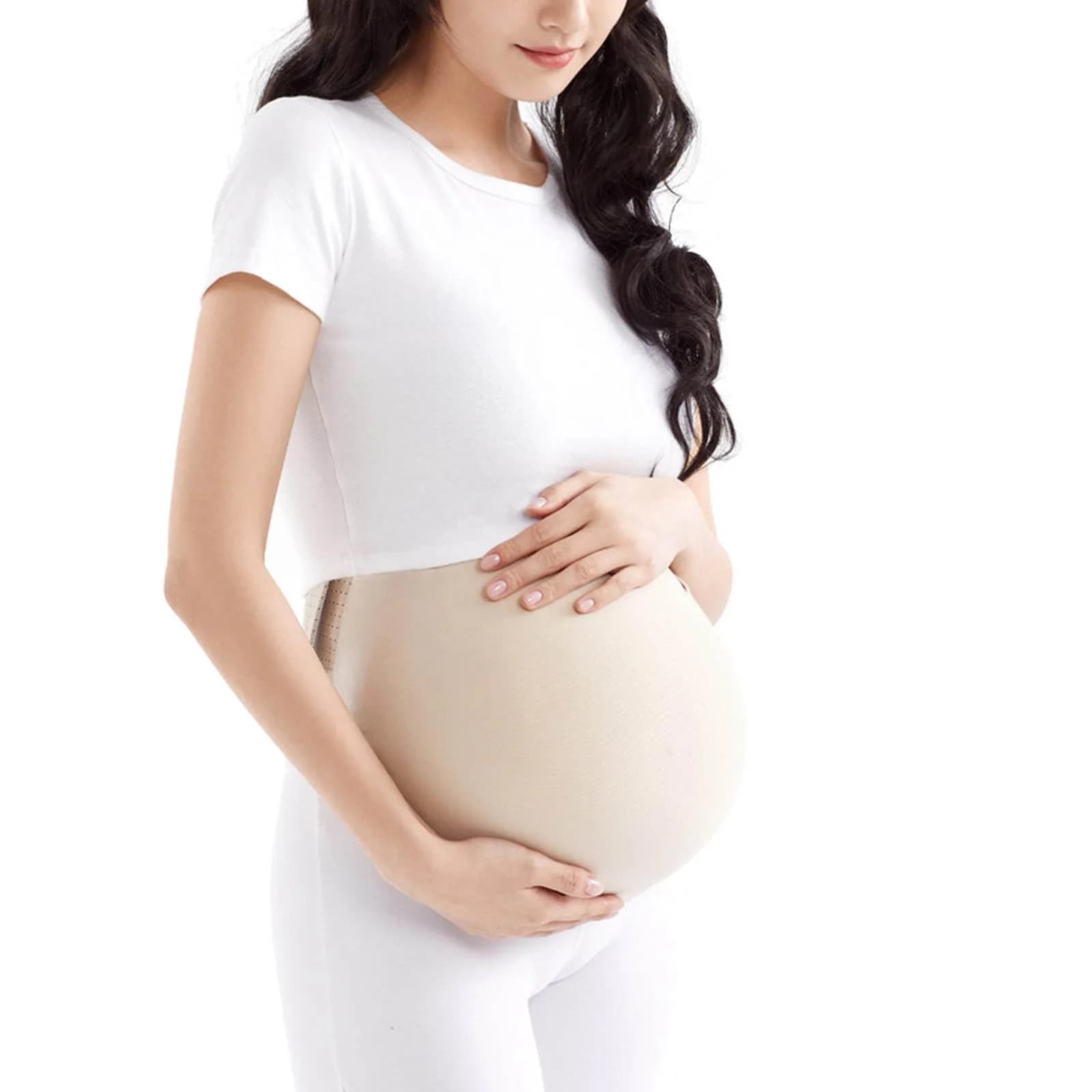 Teesider Realistic Memory Foam Fake Pregnancy Belly Costume - Small (0.36 kg / 0.8 lb) | Stage & Screen Performance Prop - main product image