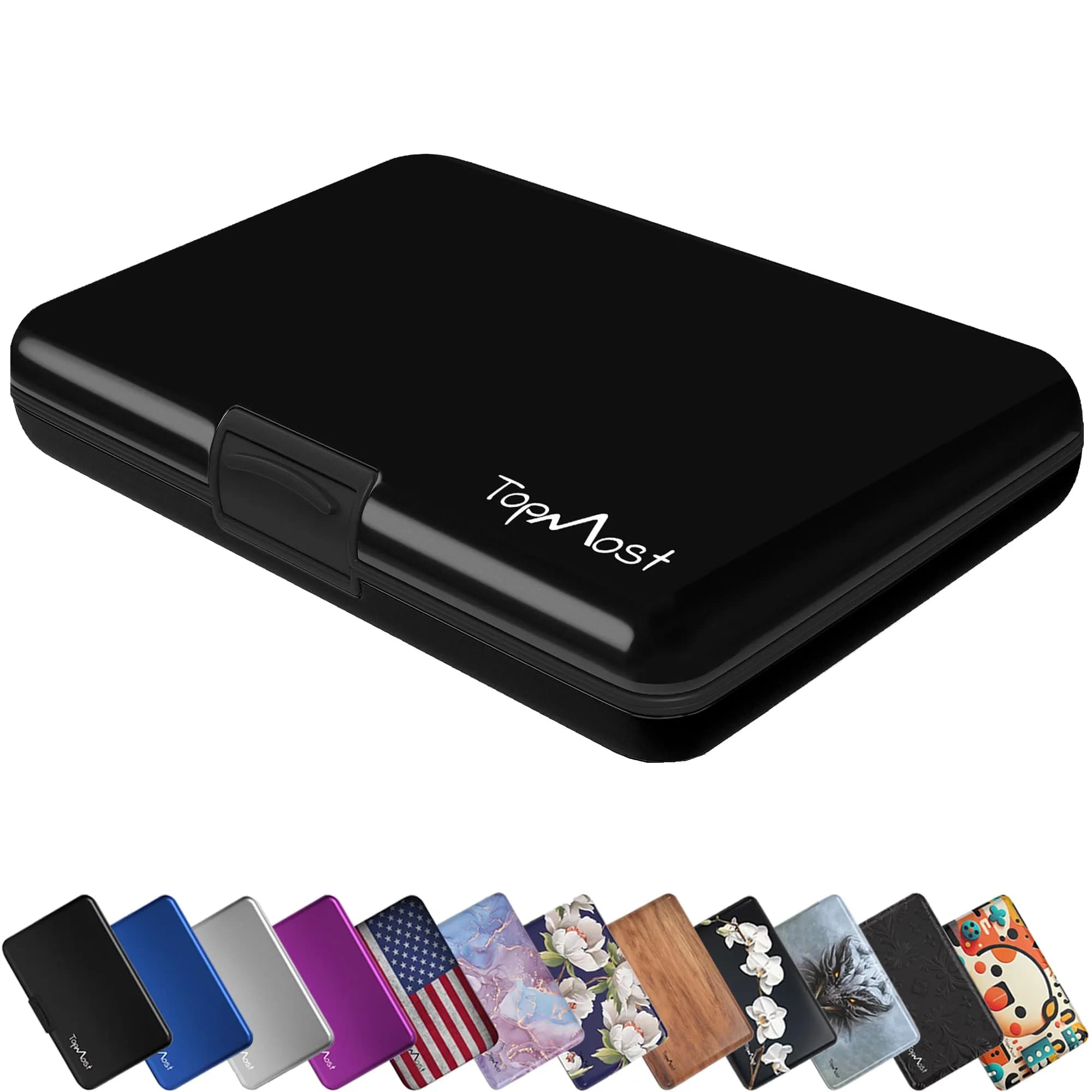 TopMost Aluminum Credit Card Holder RFID Blocking Wallet 12 Cards | Slim Minimalist Design