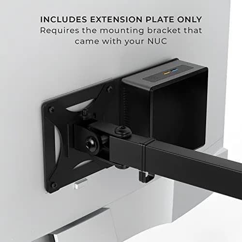HumanCentric Mounting Bracket for Intel NUC mini pc VESA Monitor Arm 75x75 | Supports 75x75 & 100x100 Patterns thumbnail 6