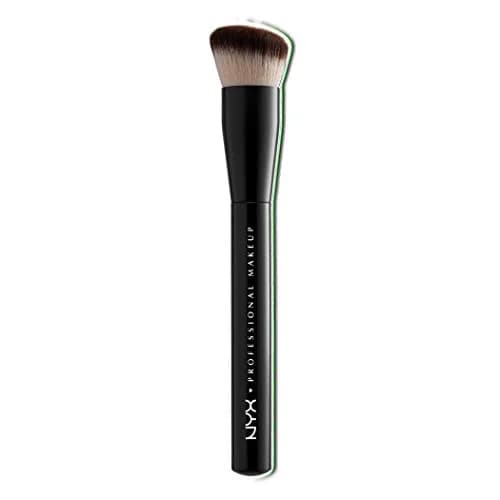NYX PROFESSIONAL MAKEUP Can't Stop Won't Stop Foundation Brush | Angled Synthetic Bristle Face Makeup Brush thumbnail 1