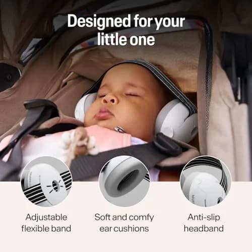 Alpine Muffy Baby Ear Protection Earmuffs for Babies & Toddlers up to 4 Years | CE & ANSI Certified Noise Reduction thumbnail 3