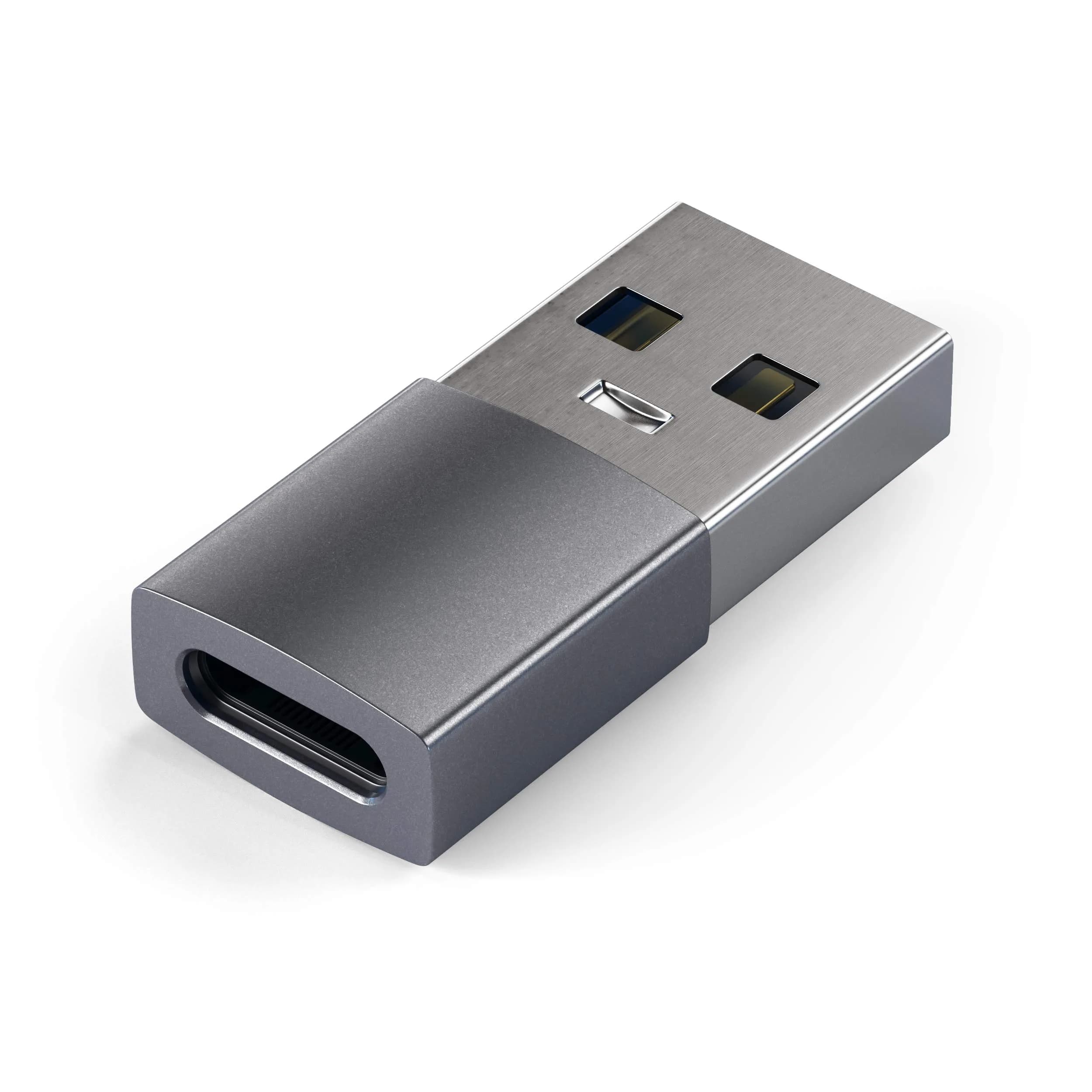 Satechi USB-A to USB-C Adapter (2-Pack) 10Gbps | Space Black — Space Gray