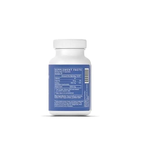 BodyBio Butyrate Sodium Postbiotic 60 Capsules | Supports Gut Health & Digestion thumbnail 2