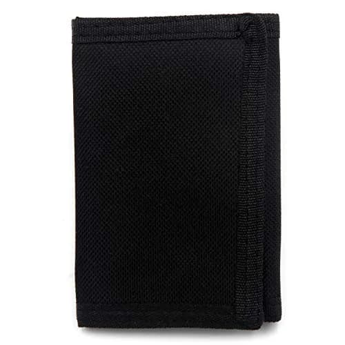 AI-DEE RFID Trifold Canvas Wallet for Kids - Black | High Capacity, RFID Protected, Waterproof thumbnail 3