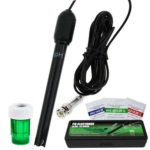 DANOPLUS Long Body pH Electrode with BNC Socket 300cm Cable | Precise pH Measurement for Lab & Field thumbnail 1