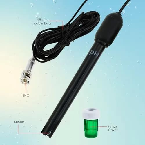 DANOPLUS Long Body pH Electrode with BNC Socket 300cm Cable | Precise pH Measurement for Lab & Field thumbnail 4