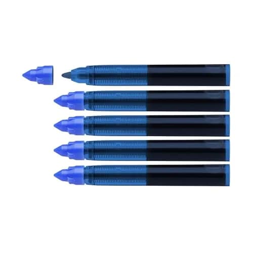 Schneider One Change Rollerball Refill Cartridges 0.6 mm Blue Ink 5-Pack | ISO 14145-2 Waterproof Ink thumbnail 2