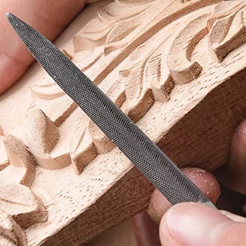 KALIM MINI Needle File Set (Carbon Steel 6 Piece-Set) 6'' | Precision Hand Files for Metal, Jewelry, Wood & Plastic thumbnail 5