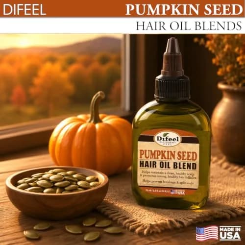 Difeel Pumpkin Seed Hair Oil Blend 74ml (2.5 Fl Oz) | Nourishes Scalp & Strengthens Hair thumbnail 3