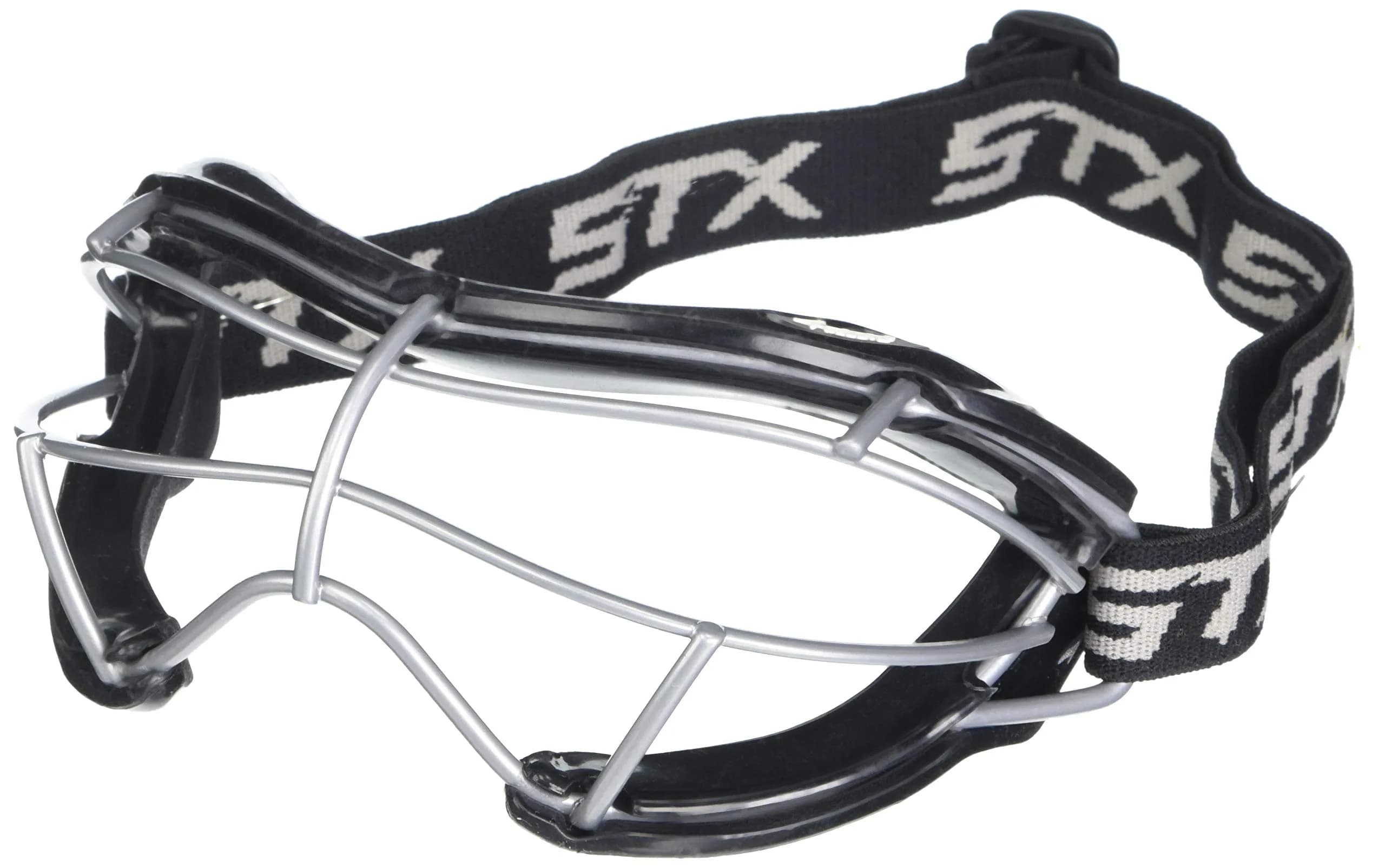 STX 4Sight+ S Adult Lacrosse Goggles - Black | SEI Certified ASTM F3077-177 - main product image