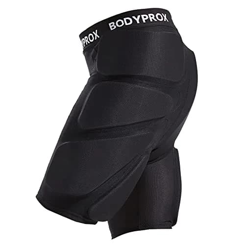 Bodyprox Impact Protection Gear Extra Small Black | Lightweight, Breathable Skate Shorts thumbnail 1