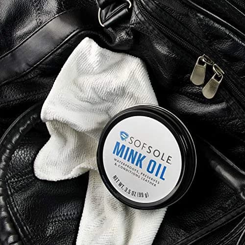Sof Sole Mink Oil Leather Conditioner & Waterproofing Treatment 10.5 oz (3 x 3.5 oz Tins) | Protects Against Water, Salt & Perspiration Stains thumbnail 6