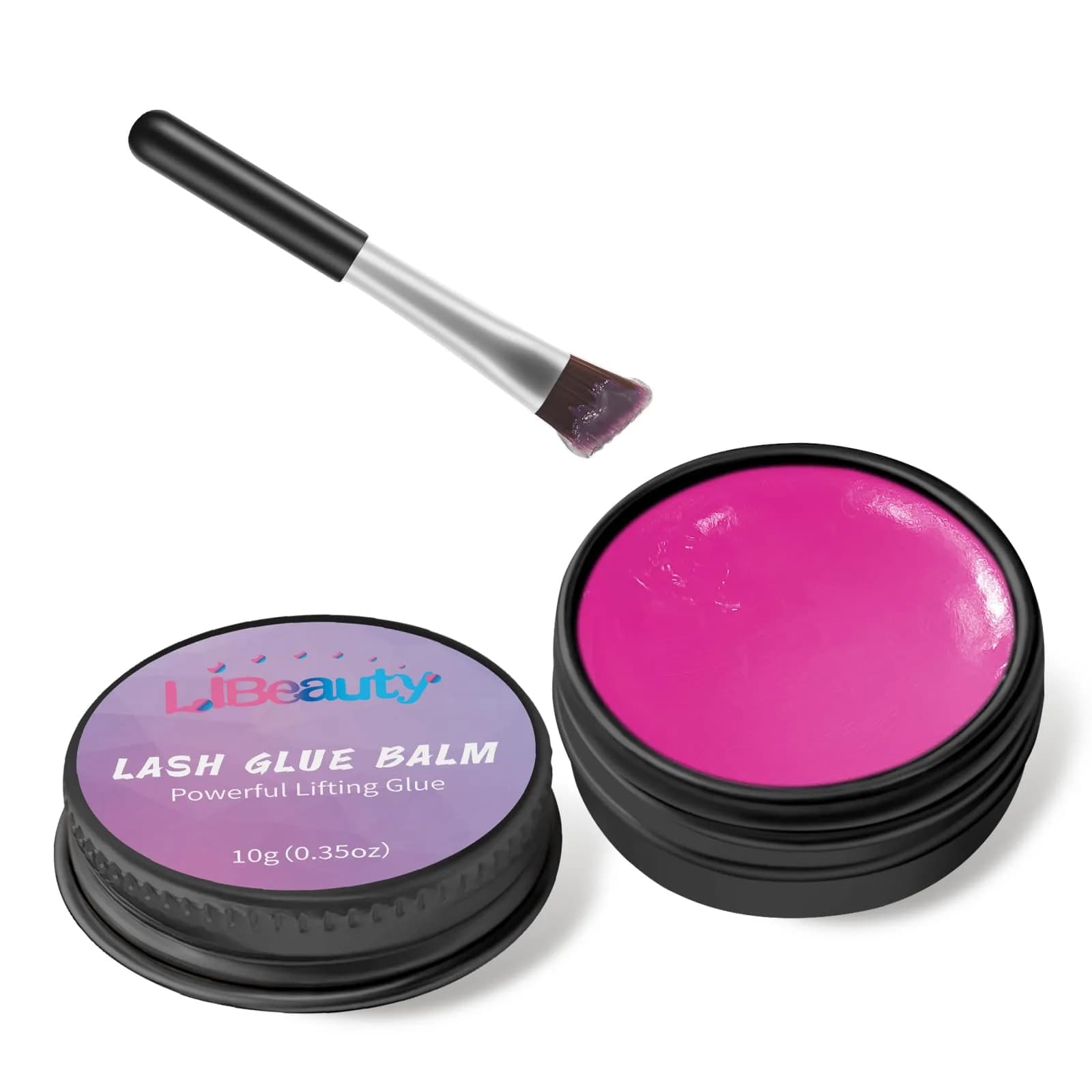Libeauty Lash Lift Glue Balm 10g (0.35 oz) | Pink Peach Adhesive Wax for Flawless Lash Perms — Rose Red