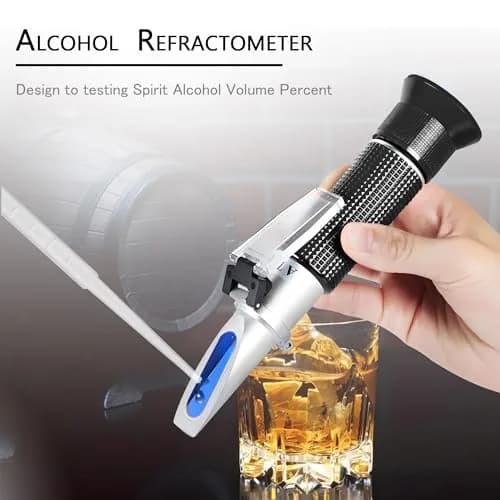 V·RESOURCING Handheld Alcohol Refractometer 0-80% v/v | Measures Spirits, Whiskey, Brandy, Vodka, Tequila thumbnail 2