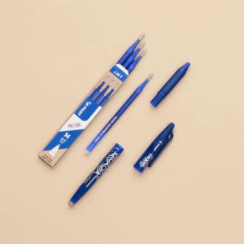 Pilot FriXion Erasable Rollerball Pen 0.7mm Tip - 5 Pens (2 Black, 1 Blue, 1 Red, 1 Green) | Smooth Ink Flow thumbnail 8