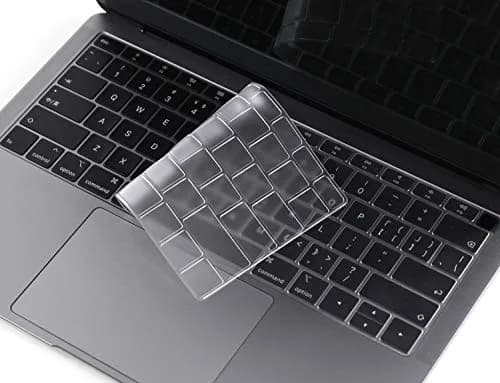 CaseBuy Premium Ultra Thin Keyboard Cover for MacBook Air 13 Inch A1932 (2019-2018) | Clear TPU Skin thumbnail 1