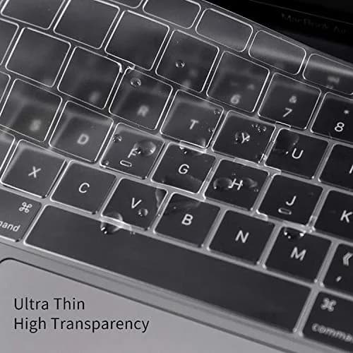 CaseBuy Premium Ultra Thin Keyboard Cover for MacBook Air 13 Inch A1932 (2019-2018) | Clear TPU Skin thumbnail 5