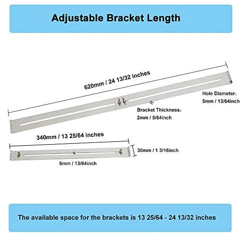 FRMSAET Drawer Repair Kit - Reinforce Drawers Furniture Hardware -1 Pack | Adjustable Length Steel Bracket for Wooden & MDF Drawers thumbnail 3