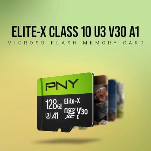 PNY 128GB Elite-X microSDXC Flash Memory Card | U3 V30 A1 Class 10 for 4K HD & App Performance thumbnail 4