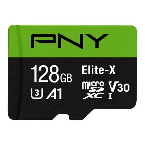PNY 128GB Elite-X microSDXC Flash Memory Card | U3 V30 A1 Class 10 for 4K HD & App Performance thumbnail 2