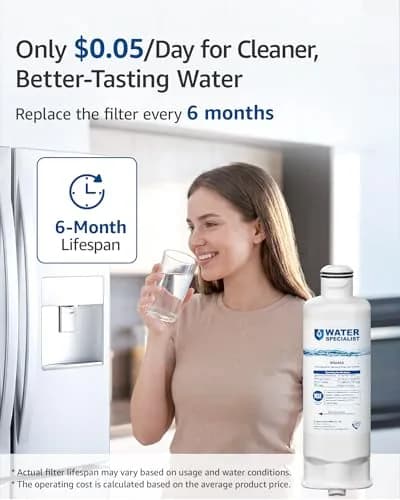 Waterspecialist WS645A Refrigerator Water Filter 3 Pack | NSF 42 & 372 Certified thumbnail 7