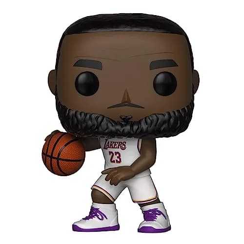 Funko POP! NBA Lakers - Lebron James (White Uniform) | 3.75-inch Vinyl Figurine for Collectors & Fans thumbnail 2