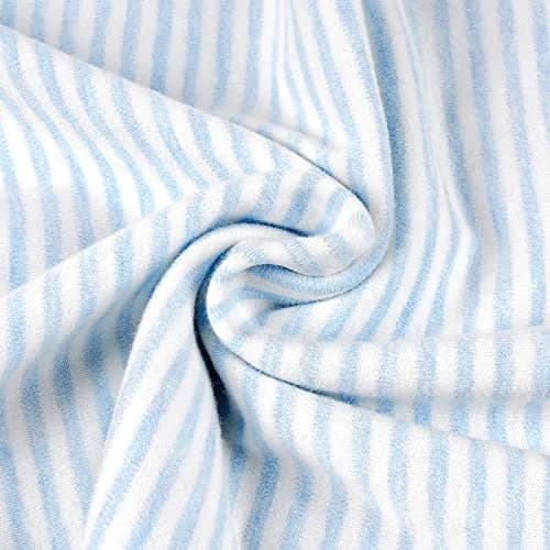 Zenssia Organic Cotton Toddler Pillow Case 33x46 cm (13x18 Inches), 2 Pack Blue Stripe | Soft & Breathable Envelope Closure thumbnail 5