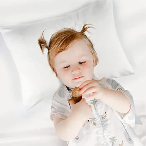 Zenssia Organic Cotton Toddler Pillow Case 33x46 cm (13x18 Inches), 2 Pack Blue Stripe | Soft & Breathable Envelope Closure thumbnail 7