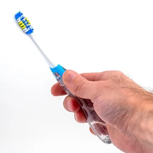 GUM Folding Travel Toothbrush 12 Count (Pack of 6) | Hygienic Tri-Fold Design with Tongue Cleaner thumbnail 3