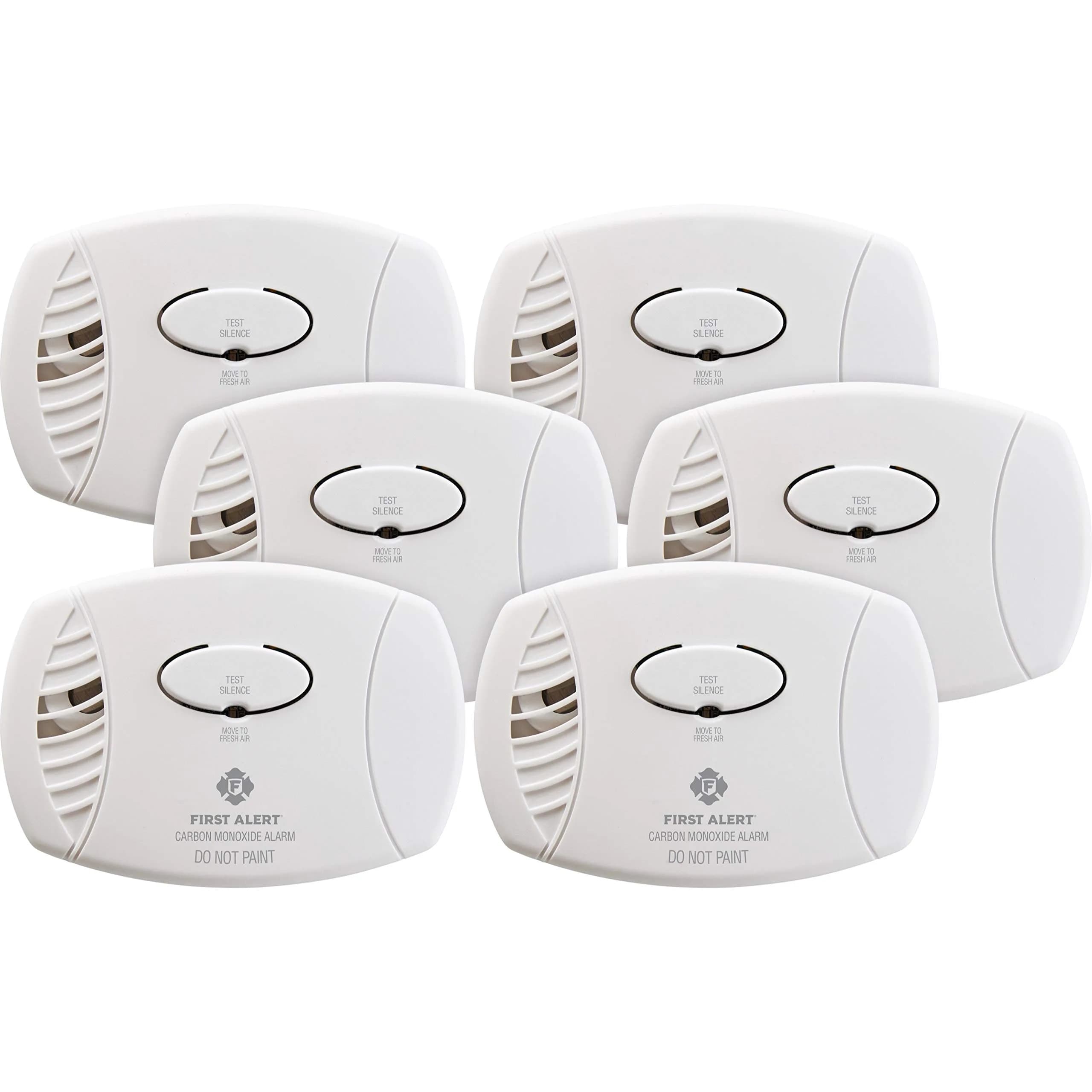 First Alert Battery Carbon Monoxide Alarm CO400 6-Pack | Essential Home Safety